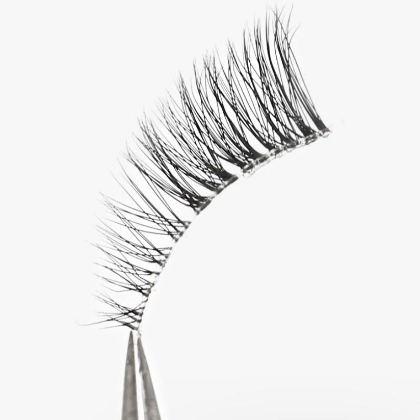 Natural False Eyelashes Half Lash Cat Eye Look Lashes 6 Pairs